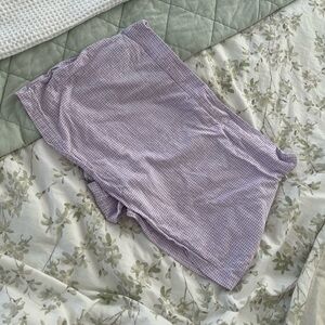 Purple Gingham Women's Skort